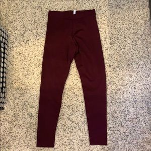 Adidas Leggings. Burgundy Color